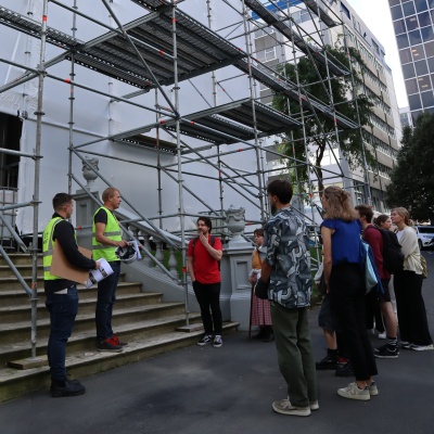 Student visit to Antrim House - Naylor Love, Commercial Construction